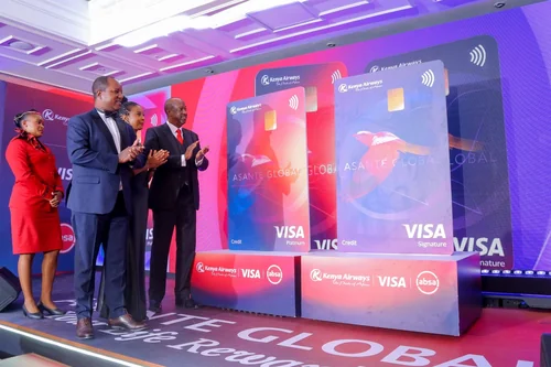 Visa, Kenya Airways and Absa Launch Premium Asante Global Card in Kenya